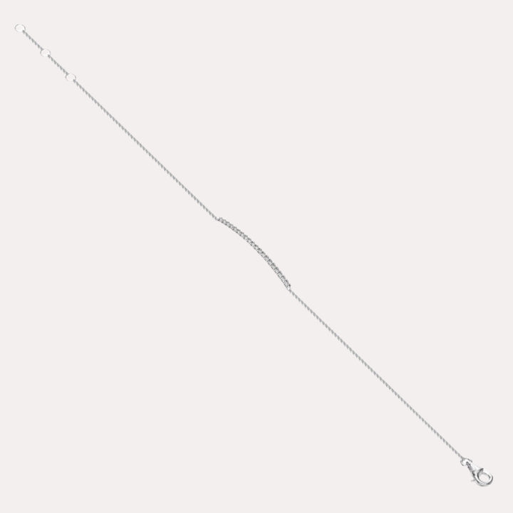 Diamond Wide Bar Bracelet In 18K Gold - The Jewelyst. - Diamond Wide Bar Bracelet In 18K Gold