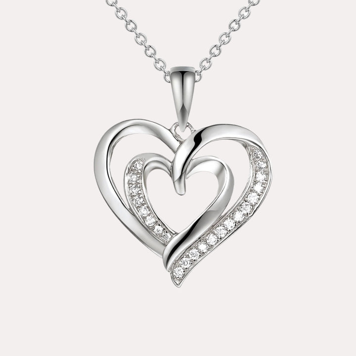 Love Heart Diamond Pendant Necklace In 18K Gold - The Jewelyst. - Love Heart Diamond Pendant Necklace In 18K Gold