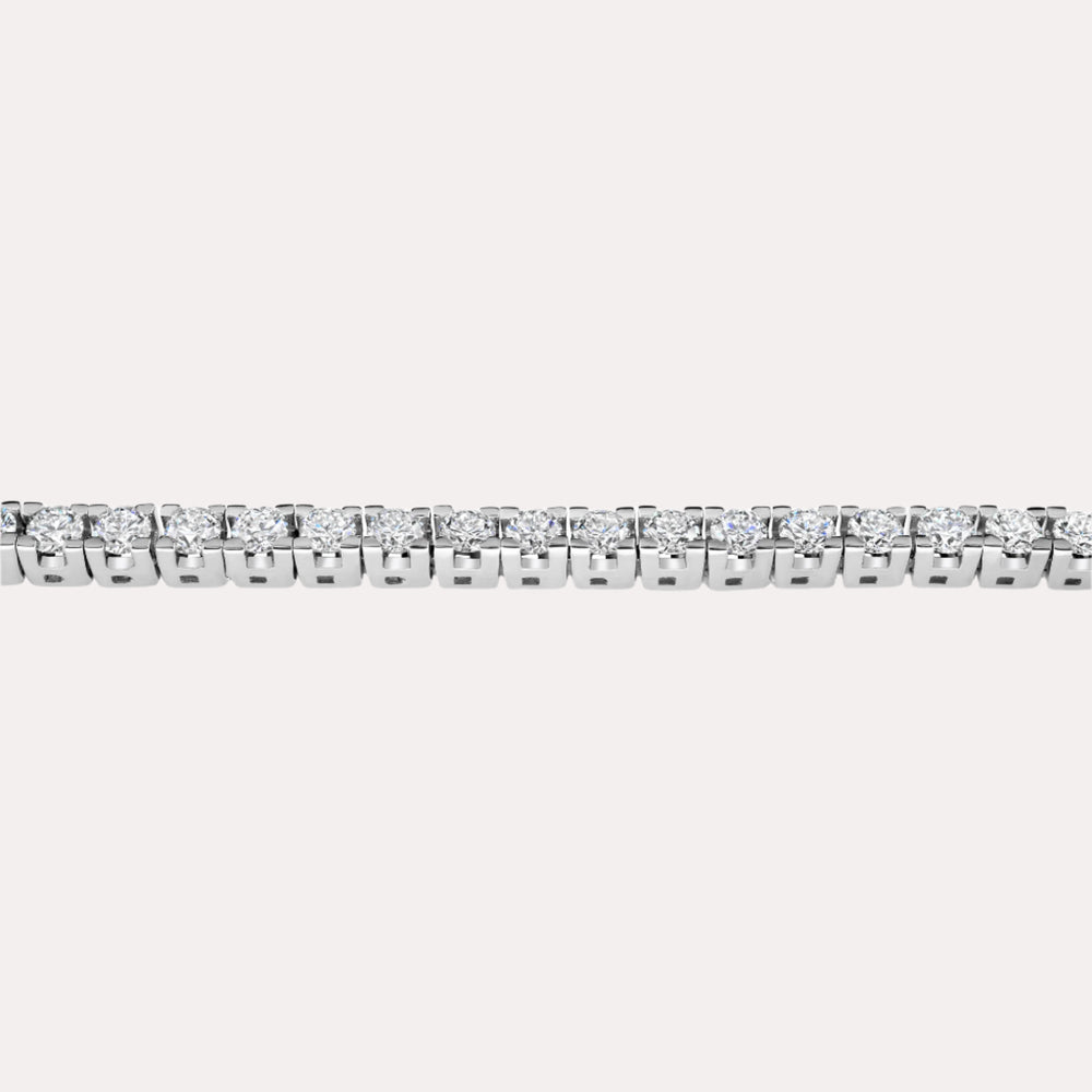 Box Claw Diamond Tennis Bracelet In 18K Gold - The Jewelyst. - Box Claw Diamond Tennis Bracelet In 18K Gold