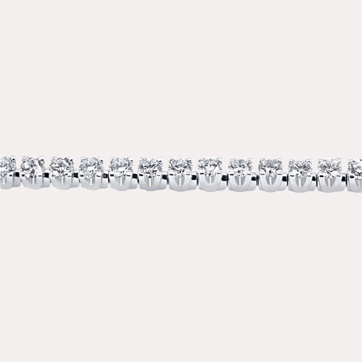 Crown Diamond Tennis Bracelet In 18K Gold - The Jewelyst. - Crown Diamond Tennis Bracelet In 18K Gold