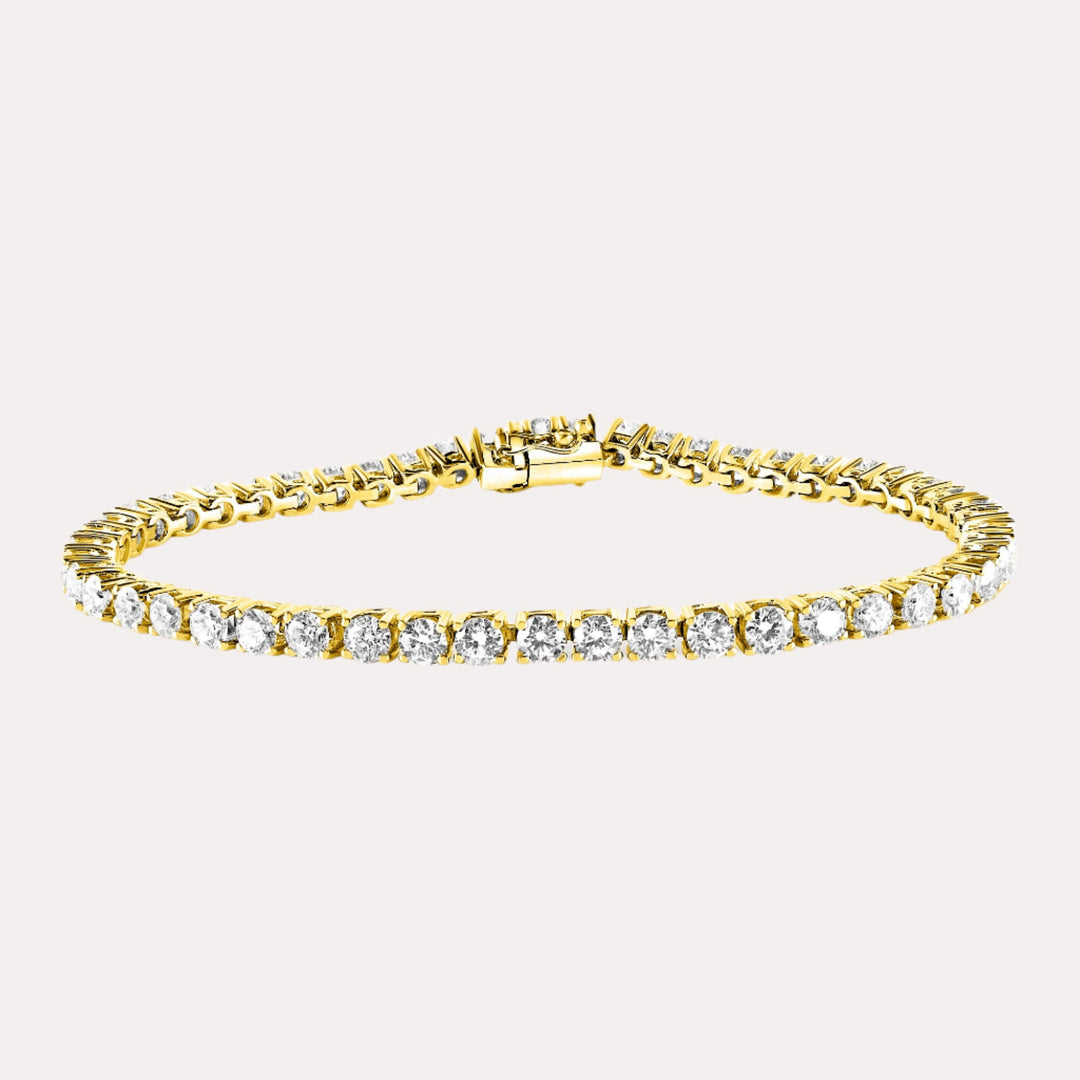 Finesse Diamond Tennis Bracelet In 18K Gold - The Jewelyst. - Finesse Diamond Tennis Bracelet In 18K Gold