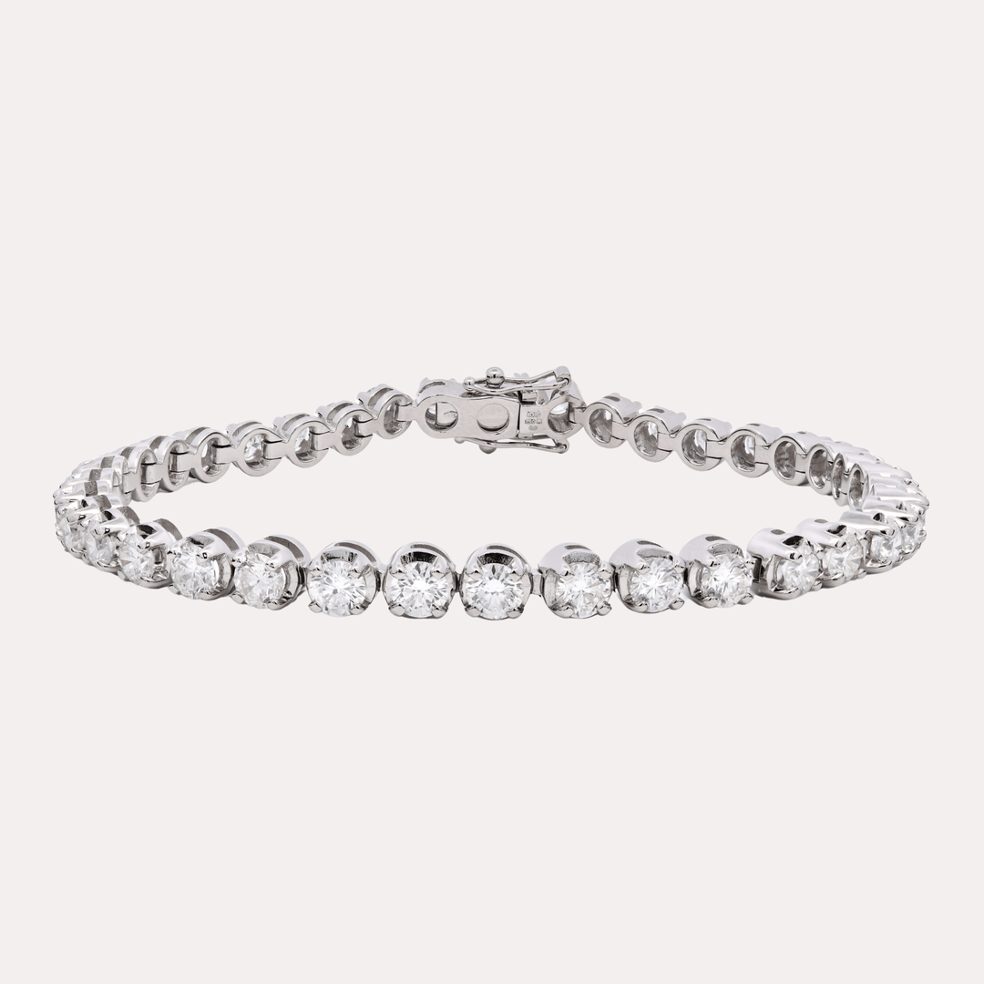 Original Diamond Tennis Bracelet In 18K Gold - The Jewelyst. - Original Diamond Tennis Bracelet In 18K Gold