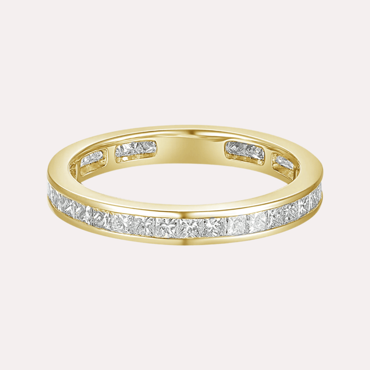 Princess Cut Diamond Channel Set Full Eternity Ring - The Jewelyst. - Princess Cut Diamond Channel Set Full Eternity Ring