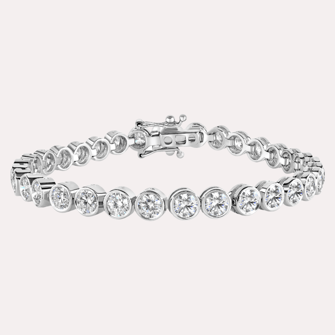 Rubover Diamond Tennis Bracelet In 18K Gold - The Jewelyst. - Rubover Diamond Tennis Bracelet In 18K Gold
