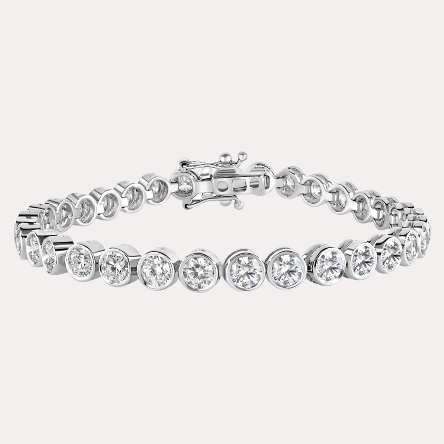 Rubover Diamond Tennis Bracelet In 18K Gold - The Jewelyst. - Rubover Diamond Tennis Bracelet In 18K Gold
