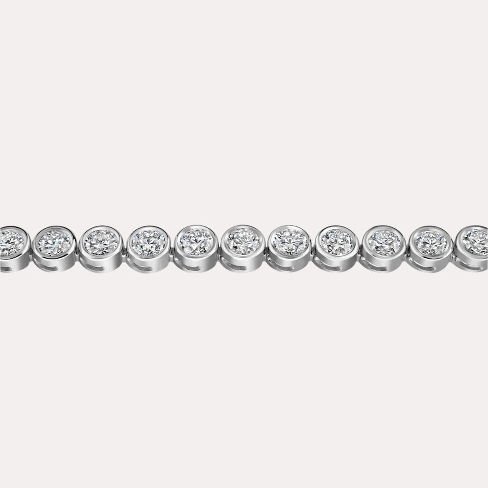 Rubover Diamond Tennis Bracelet In 18K Gold - The Jewelyst. - Rubover Diamond Tennis Bracelet In 18K Gold