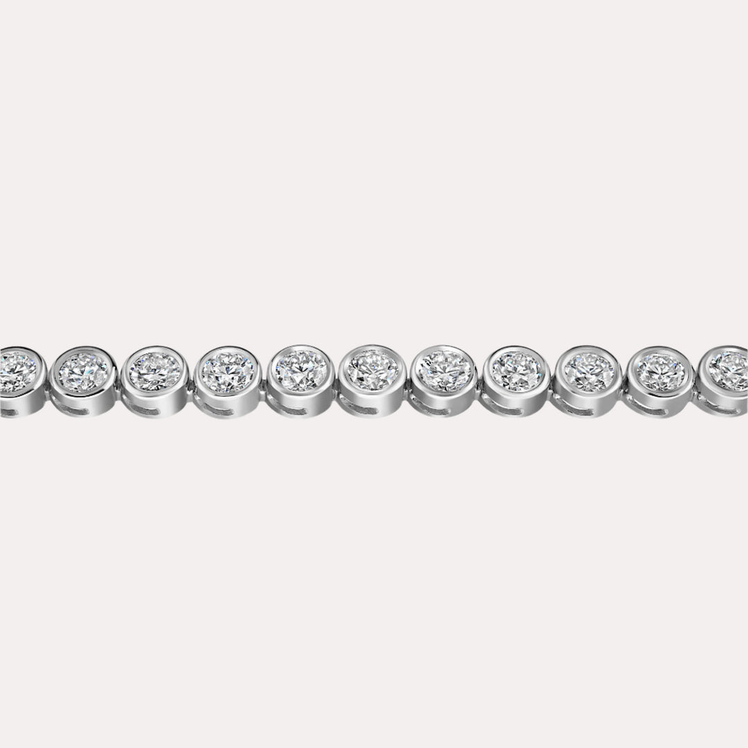 Rubover Diamond Tennis Bracelet In 18K Gold - The Jewelyst. - Rubover Diamond Tennis Bracelet In 18K Gold