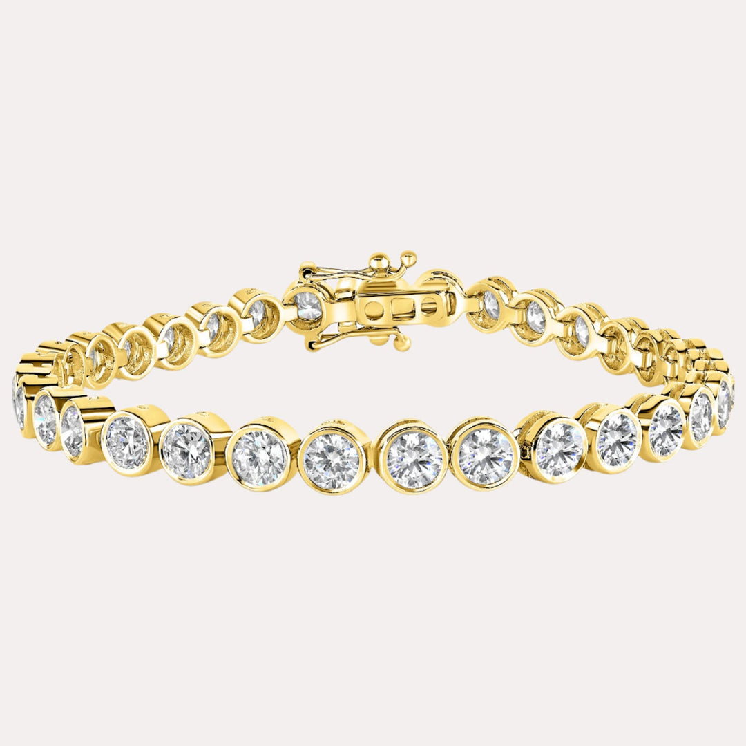 Rubover Diamond Tennis Bracelet In 18K Gold - The Jewelyst. - Rubover Diamond Tennis Bracelet In 18K Gold