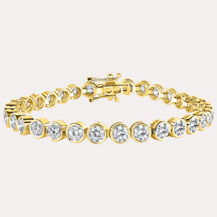 Rubover Diamond Tennis Bracelet In 18K Gold - The Jewelyst. - Rubover Diamond Tennis Bracelet In 18K Gold