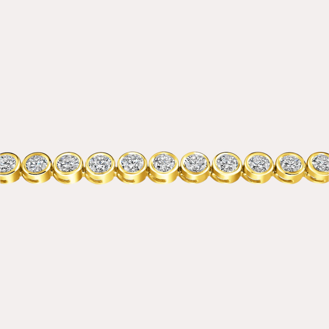 Rubover Diamond Tennis Bracelet In 18K Gold - The Jewelyst. - Rubover Diamond Tennis Bracelet In 18K Gold